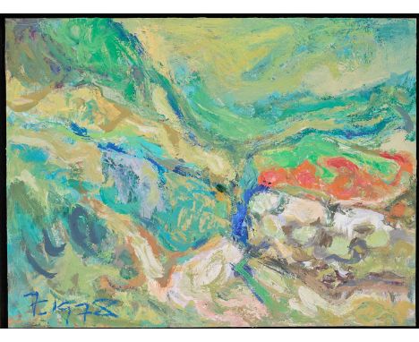 ⊕ MICHAEL FORSTER (lots 135-145)It is the energy that reaches you first… The painter is prodigal; he squeezes the paint out o
