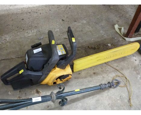 A McCulloch chainsaw