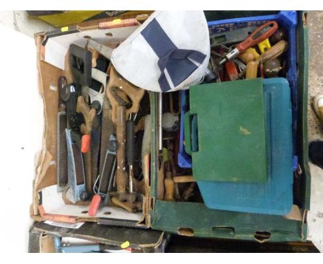 Two boxes of mixed tools