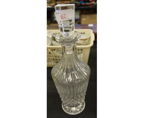 Cut glass decanter and stopper
