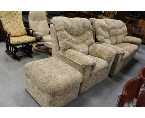 G Plan sofa with chair and footstool and washable covers