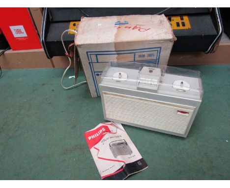 A Philips EL3514 tape recorder, boxed with instructions