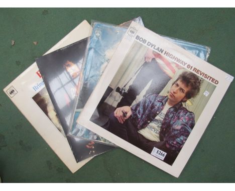 Four Bob Dylan LPs including 'Highway 61 Revisited'