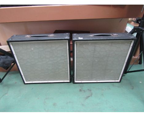A pair of 2' square disco light boxes