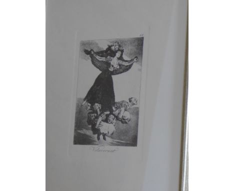 Fransisco Goya Lithograph after the engraving embossed plate mark no. 61 