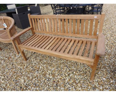 A Bramblecrest teak bench - Width 160 cm 
