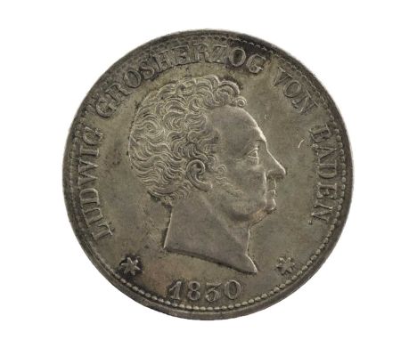 German States, Baden, Ludwig I Thaler (100 Kreuzer) 1830, (33mm, 18.19g), obv. bare head right, date below, rev. denomination