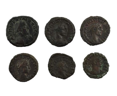 ♦6 x Roman Provincial - Alexandria, AE Tetradrachms comprising: Philip I (AD 244-9) (24mm, 12.27g), year 6, obv. AKMIOVΦIΛIΠΠ