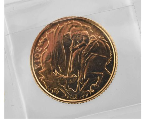 Elizabeth II, 'Paul Day' Half Sovereign 2012, obv. Rank-Broadley portrait of the Queen, rev. Paul Day's rendition of St. Geor