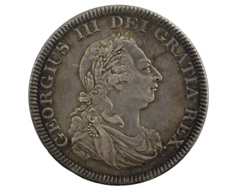 George III, Bank of England Dollar 1804, obv. older laureate and draped bust right, no stops in CHK on truncation, top leaf t