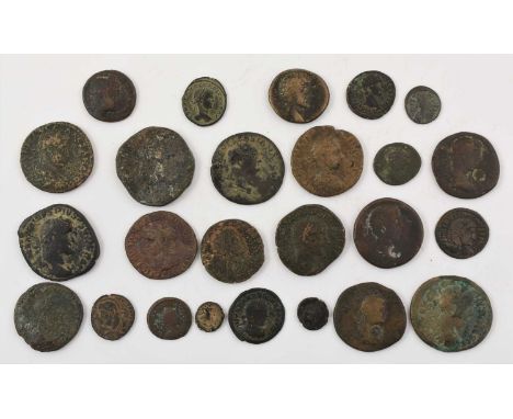 ♦24 x Roman &amp; Greek AE, to include: 7 x Provincial Issues: Syria, Trajan (AD 98-117) AE 19 obv. laureate head right, rev.