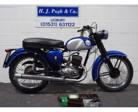 BSA Bantam B175 motorcycle. 1969. 175ccFrame no. JC 03186 B175Engine no. JC 03186 B175Runs and rides. Matching numbers bike. 