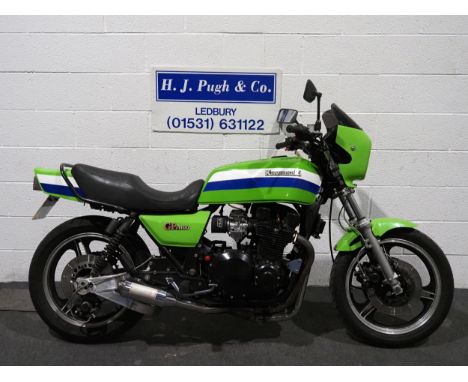 Kawasaki GPZ 1100 B1 motorcycle. 1981. 1089ccFrame No. KZT10B-002438Engine No. KZT10BE035758The bike was last ridden in Octob