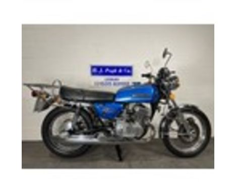 Suzuki GT500 motorcycle. 1977. 492ccFrame no. 102685Engine no. 103087Runs and rides. MOT until 22/7/24. Good original and unr