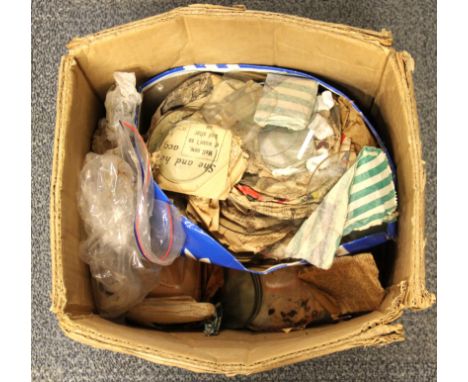 A large quantity of mixed clock glasses.