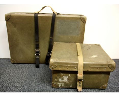 Two vintage pressed card boxes.