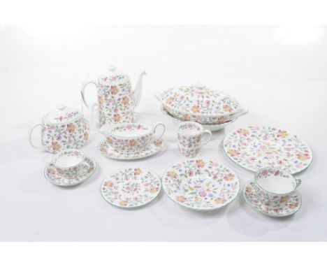 A Minton Haddon Hall tea dinner and coffee service Designed by John Wadsworth
Comprising seven 27cm plates, six 20cm plates, 