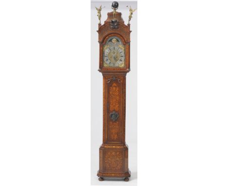 A Fine 18th Century Dutch marquetry longcase clock, signed Jan Bernardus Vrijthoff
With a 13", 33cm brass and silvered dial s