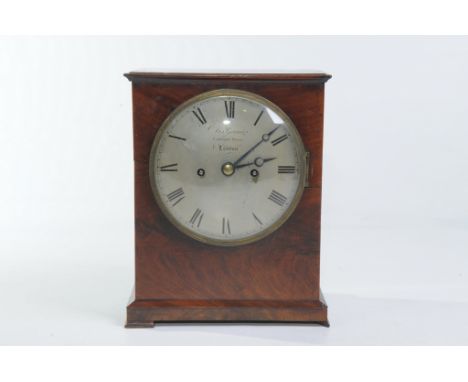 A fine early 19th Century mahogany mantle clock
With a 15.5cm silvered dial signed Des Granges Cockspur Street, London, with 