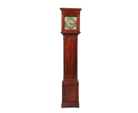 An 18th Century and later mahogany case longcase clock
With a 27cm brass dial signed Wright, Northwich with Roman numerals, d