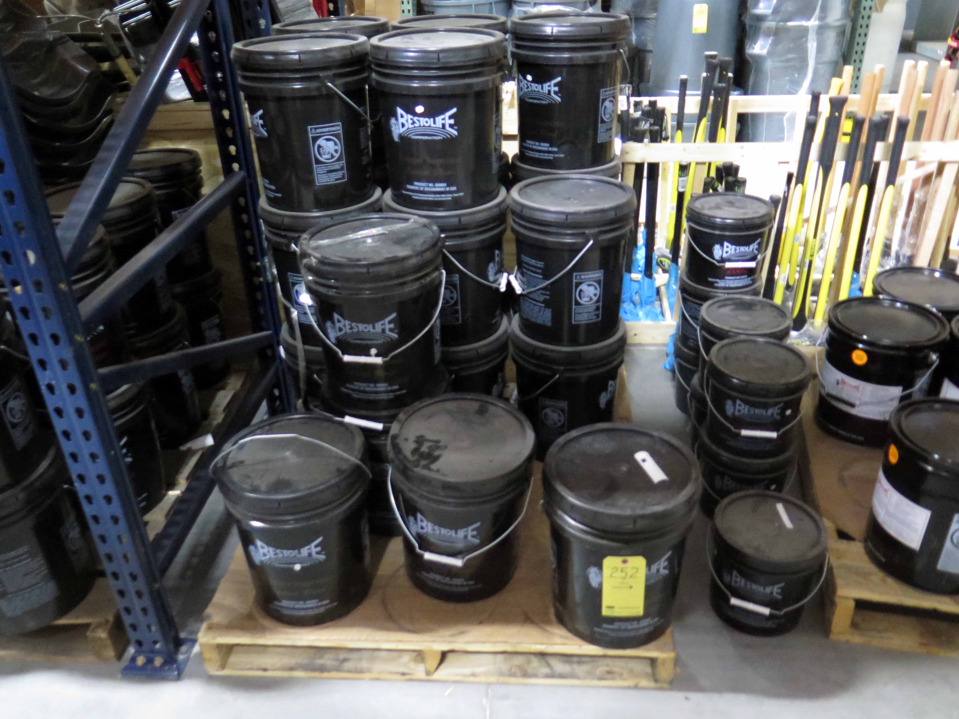 LOT OF PIPE DOPE, BESTOLIFE COPPER SUPREME (in metal & plastic buckets