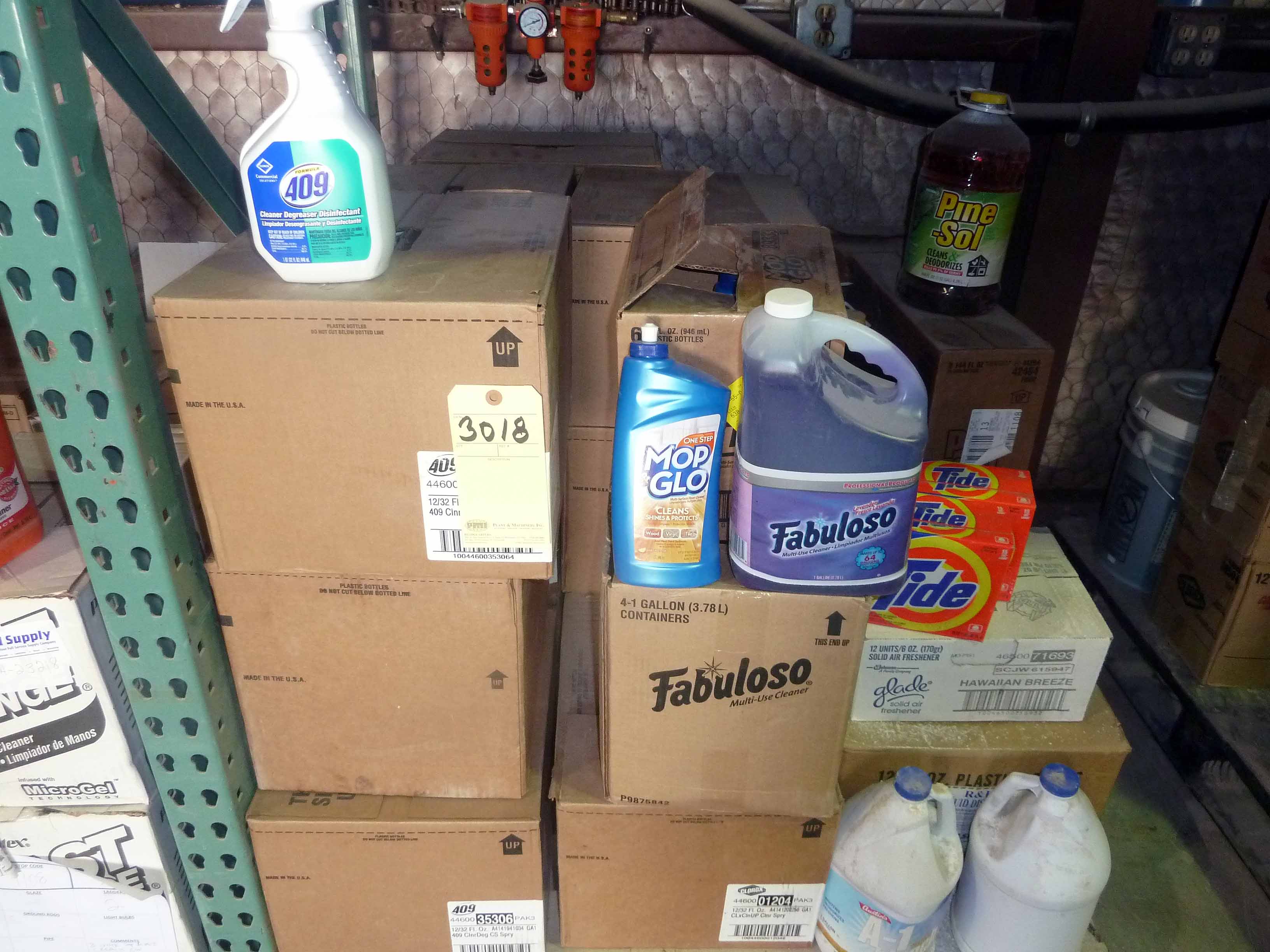 cleaning supplies lot