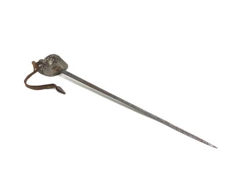 An Edward VII officer's sword. The etched steel blade by John Jones &amp; Co, London, with pierced steel guard incorporating 