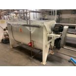 Mild Steel Ribbon Blender, with Ball 3 hp Drive, Compartment Dims.: Approx. 84 In. L x 34-1/2 In. W
