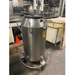 S/S Single Wall Vessel, Internal Vessel Dims.: Approx. 36 In. Deep x 22 In. Dia., Mounted on S/S