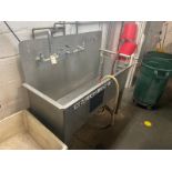 S/S Single Bowl Sink, Overall Dims.: Approx. 53 In. L x 22 In. W x 32 In. H, with S/S Back Splash (
