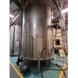 2003 FALCO 5,000 Gal. S/S Single Wall Tank, with Jacketed Cone Bottom, ser. 4541-2, SS 304, 90 PSIG