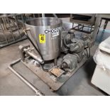 Approx. 30 Gal. S/S Jacketed Balance & Pump System, Vessel Dims.: Approx. 22 In. Deep x 21 In. Dia.,