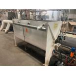 Mild Steel Ribbon Blender, with Ball 3 hp Drive, Compartment Dims.: Approx. 84 In. L x 34-1/2 In. W