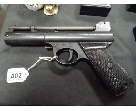 A vintage mark 1 Webley air pistol