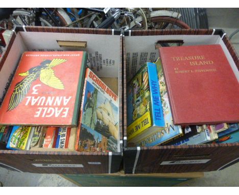 Collection of vintage childrens annuals to include; TV related, Star Trek, Blue Peter, Eagle, The Man from U.N.C.L.E. etc