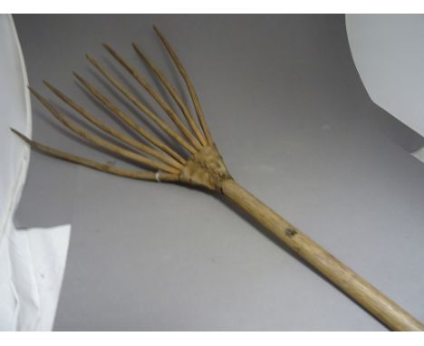 Vintage Wooden Hay Fork