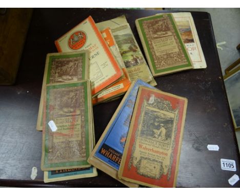 Group of OS maps vintage