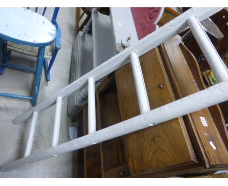 Painted Wooden Ladder Towel Rail