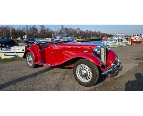 1950 MG TD RHD. Registration number USV 564 (non transferrable). Body Type 22381. Body No., 2439/49727. Car No., TD/ 0668 EXR