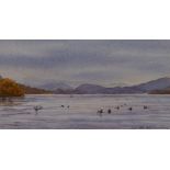 *Local Interest - Jill M. Aldersley (1943-2007, British), watercolour, 'Windermere from Steamboat