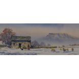*Local Interest - Andrew G. Storrie (20th Century, British), watercolour, 'Fast Food', a winter