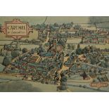 *Local Interest - S.Buckley (20th Century, British), coloured print, 'Cartmel, in Lancashire', an