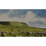 *Local Interest - After Peter Annable (20th Century, British), coloured print, 'Pen-y-Ghent from