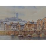 *Local Interest - After Mario Ottonello (20th Century, British), coloured print, 'St George's Quay',