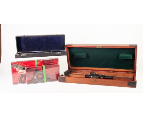 TWO BROWN &amp; SHARP METAL PRECISION MEASURING TOOLS, both boxed, together with TWO OTHERS, (4)