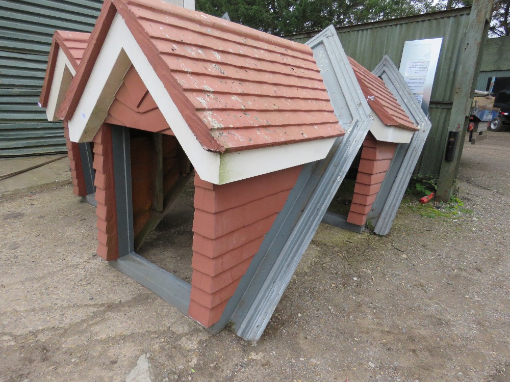 2X PRE ASSEMBLED DORMER WINDOWS, FIBREGLASS COATING, INSULATED, 1.25M