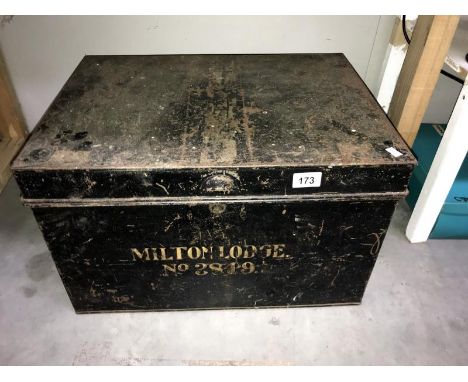 A metal trunk