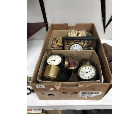A good selection of clock movements etc.