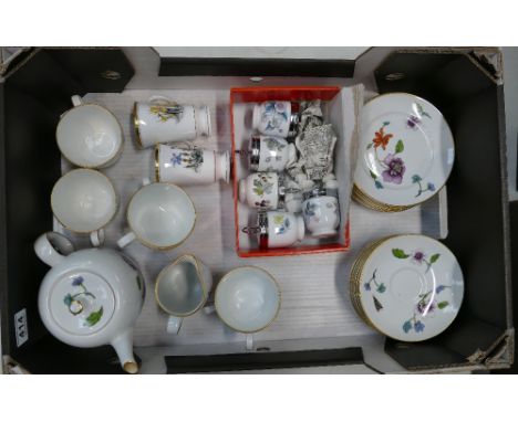 A mixed collection of items to include Royal Worcester Astley part tea set 