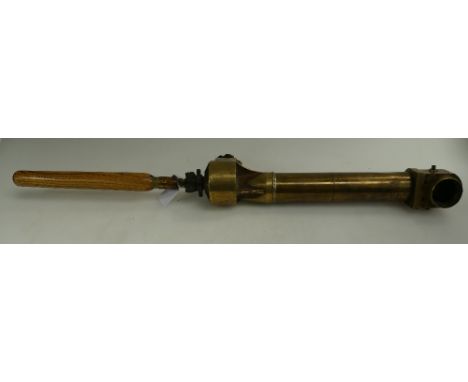 WW2 British Military Issue Brass Trench Periscope no 14 TPL MK4 By R&J Beck Ltd With Screw Off wooden handle 